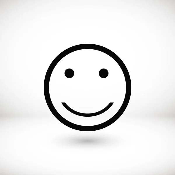 Glimlacht pictogram vector — Stockvector