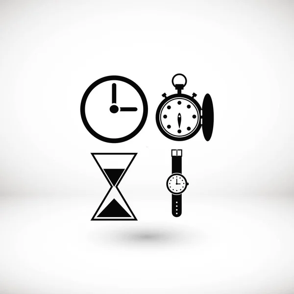 Relojes iconos vector — Archivo Imágenes Vectoriales