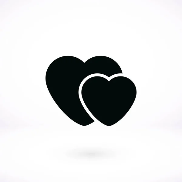 Ícone do Vetor de Coração —  Vetores de Stock