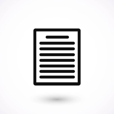 Kağıt simge vektör