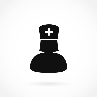 Hemşire simge vektör
