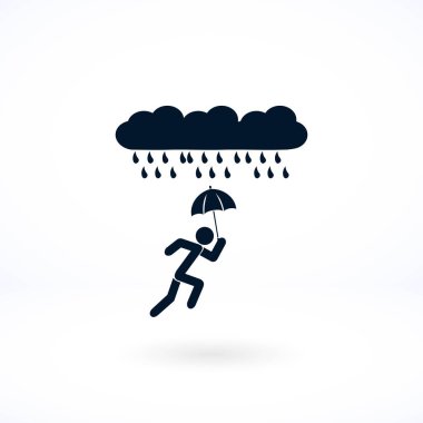 Yalnız yağmur simgesi