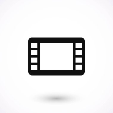 film film şeridi vektör simgesi
