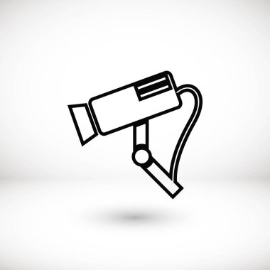 Gözetim kamerası vektör simgesi