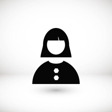 kadın simge vektör