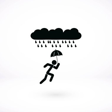 Yalnız yağmur simgesi