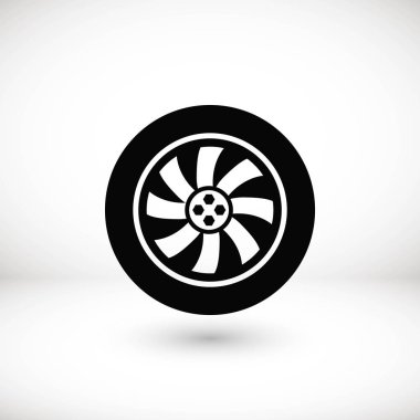 tekerlek vektör simgesi