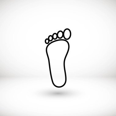 Ayak vektör simgesi