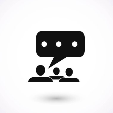 konuşma kabarcığı vektörü simgesi