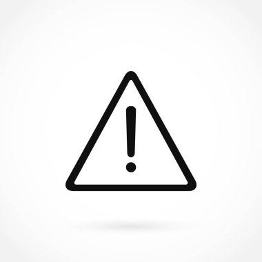 Uyarı mesaj vektör simgesi