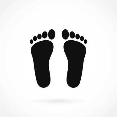 Ayak vektör simgesi