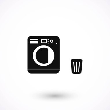 Çamaşırhane simgeler vektör