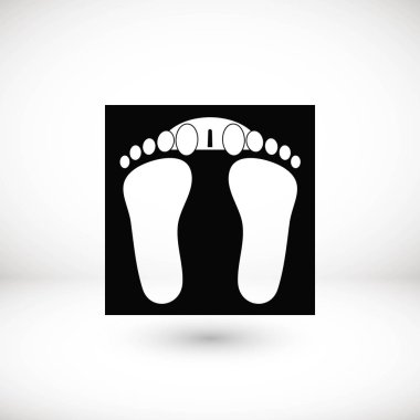 ayak izleri simge vektör