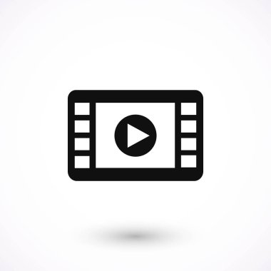 film film şeridi vektör simgesi