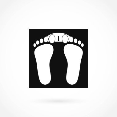 ayak izleri simge vektör