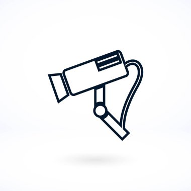 Gözetim kamerası vektör simgesi