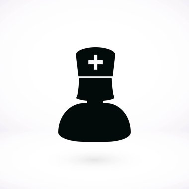 Hemşire simge vektör