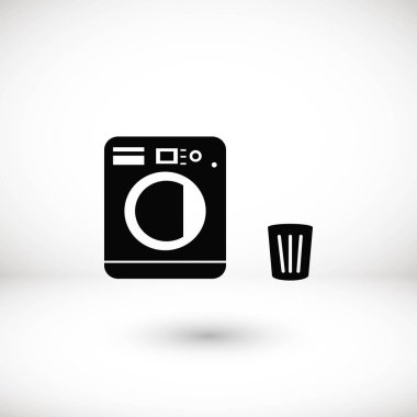 Çamaşırhane simgeler vektör