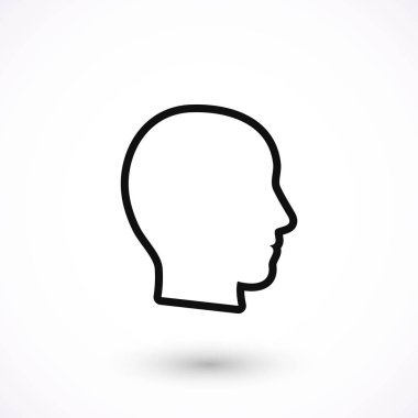 Kafa vektör simgesi
