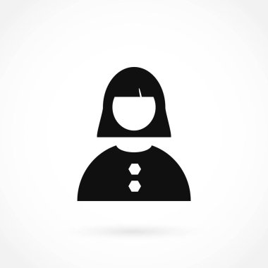 kadın simge vektör