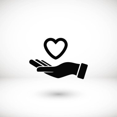 elinde kalp simgesi