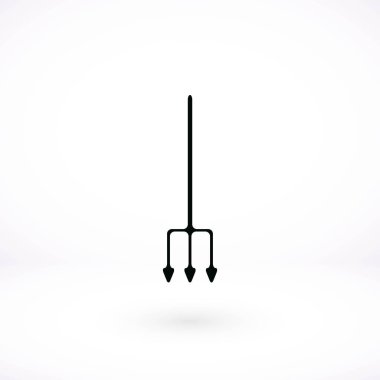 Bahçe çatal vektör simgesi