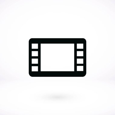 film film şeridi vektör simgesi