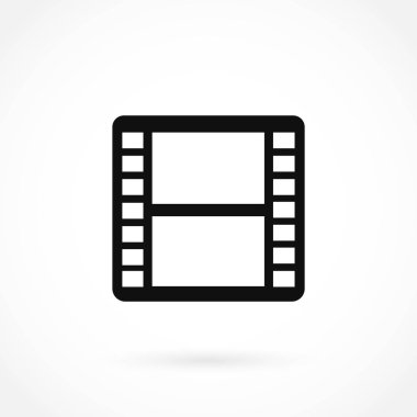 film film şeridi vektör simgesi
