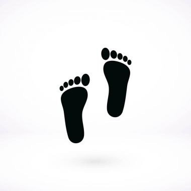 Ayak vektör simgesi