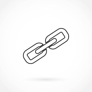 Zincir bağlantı simge vektör