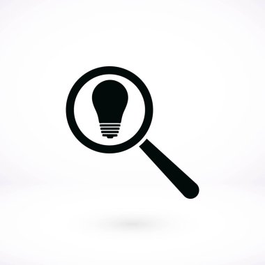 mikroskop ve ampul simgesi