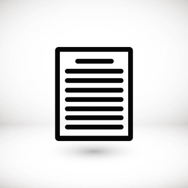 Kağıt simge vektör