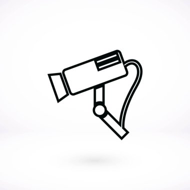 Gözetim kamerası vektör simgesi