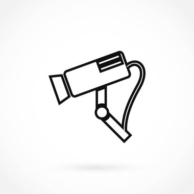 Gözetim kamerası vektör simgesi