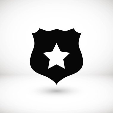 Kalkan işareti vektör simgesi