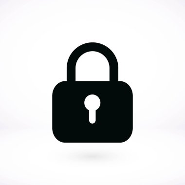 asma kilit simgesi vektör