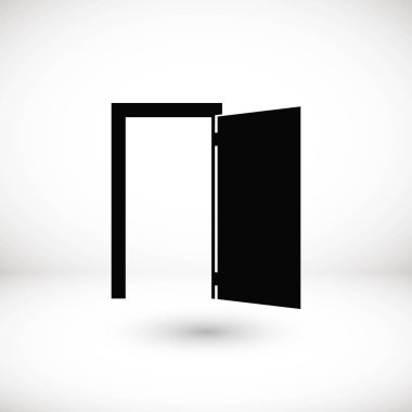 Kapı simge vektör