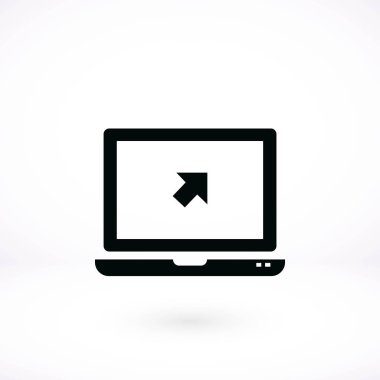 vektör monitör simgesini