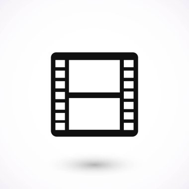 film film şeridi vektör simgesi