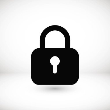 asma kilit simgesi vektör