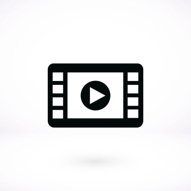 film film şeridi vektör simgesi