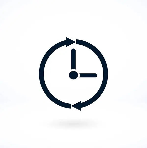 Clock icon vector — Stock Vector