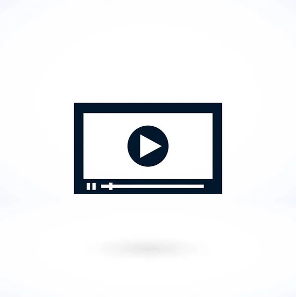 Vettore icona video — Vettoriale Stock