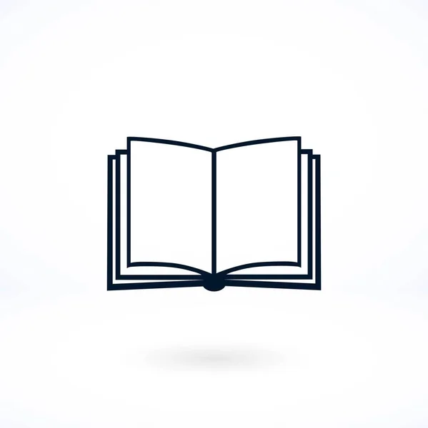 Icono del libro aislado sobre fondo blanco — Vector de stock