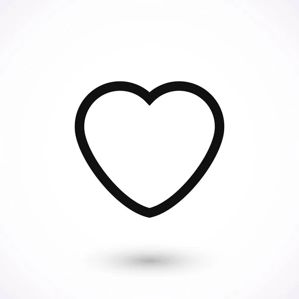 Corazón iconos vector — Vector de stock