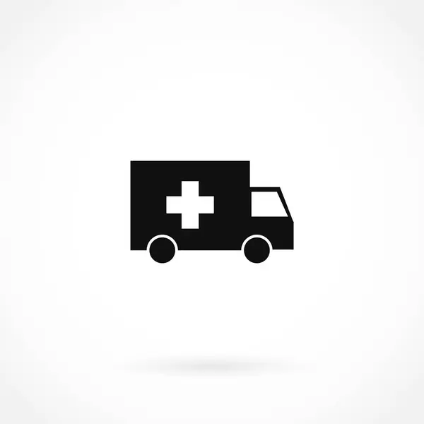 Icono de coche ambulancia — Vector de stock