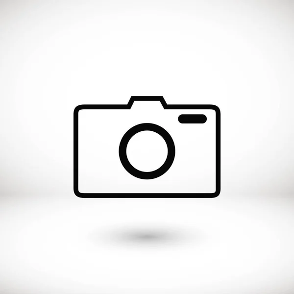 Photo camera vector icon — Stock Vector