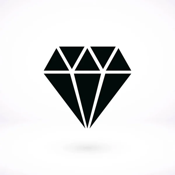 Diamond vector icon — Stock Vector