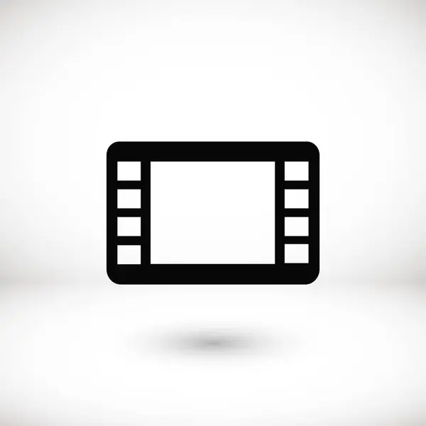 Película película tira vector icono — Archivo Imágenes Vectoriales