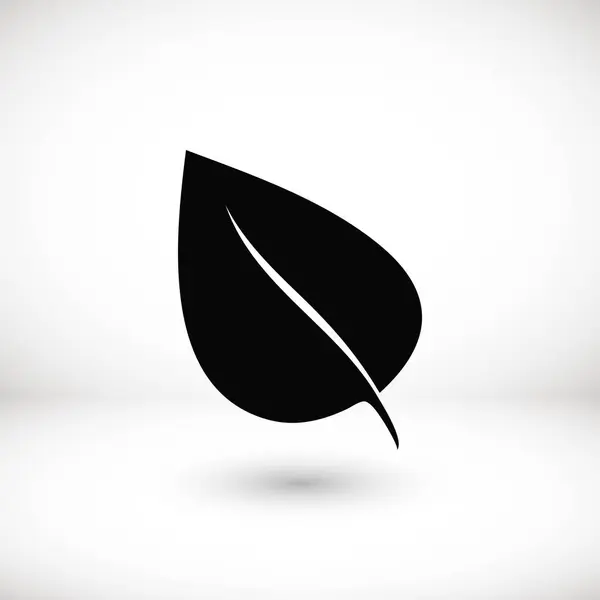 Leaf ikonen vektor — Stock vektor